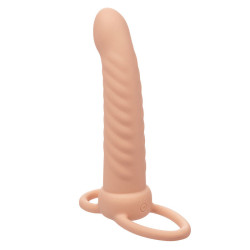 CALEXOTICS - MAXX RIBBED DUAL PENETRATOR 10 VIBRATIONEN FLEISCH – Produktansicht 4