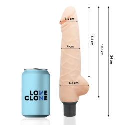 LOVECLONE - HARALD SELBSTSCHMIERENDER VIBRATOR 24 CM -O- 4 CM – Produktansicht 2