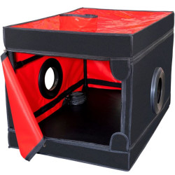 SECRET DOME - KINK CLUB LA NICHE CABIN SCHWARZ & ROT – Produktansicht 6