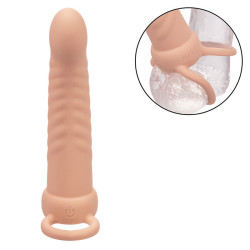 CALEXOTICS - MAXX RIBBED DUAL PENETRATOR 10 VIBRATIONEN FLEISCH – Produktansicht 6