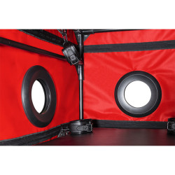 SECRET DOME - KINK CLUB LA NICHE CABIN SCHWARZ & ROT – Produktansicht 9