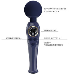 PRETTY LOVE - SKYLER VIBRATOR STAB BLAU – Produktansicht 7