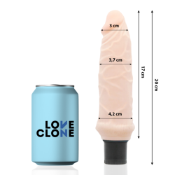 LOVECLONE - IVAR SELBSTSCHMIERENDER VIBRATOR 20 CM -O- 3.7 CM – Produktansicht 2