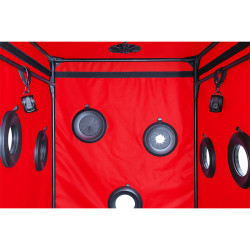 SECRET DOME - KINK CLUB CABIN SCANDALE SCHWARZ & ROT – Produktansicht 2