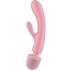 SATISFYER - TRIPLE LOVER RABBIT VIBRATOR MASSAGER – Produktansicht 3
