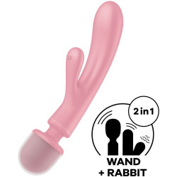SATISFYER - TRIPLE LOVER RABBIT VIBRATOR MASSAGER – Produktansicht 6