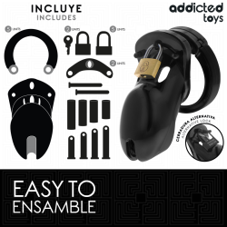 ADDICTED TOYS LOCKED - VERBOTENES PENISKÄFIG 10 CM – Produktansicht 4