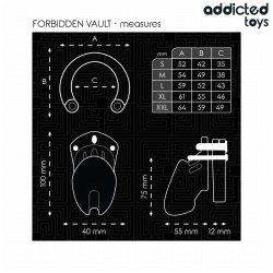 ADDICTED TOYS LOCKED - VERBOTENES PENISKÄFIG 10 CM – Produktansicht 5