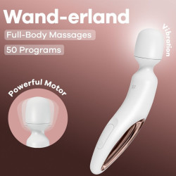 SATISFYER - WAND ERLAND VIBRIERENDES MASSAGER WEISS – Produktansicht 6