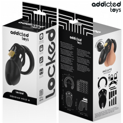 ADDICTED TOYS LOCKED - OBSIDIAN HOLD PENISKÄFIG GRÖSSE M – Produktansicht 6