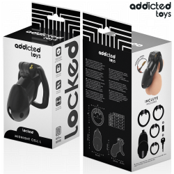 ADDICTED TOYS LOCKED - MINDNIGHT CELL PENISKÄFIG GRÖSSE L – Produktansicht 6