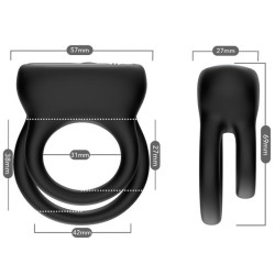 ARMONY - DOPPELRINGVIBRATOR SCHWARZ – D-237947 – Produktansicht 4