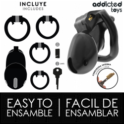 ADDICTED TOYS LOCKED - MINDNIGHT CELL PENIS CAGE GRÖSSE S – Produktansicht 4