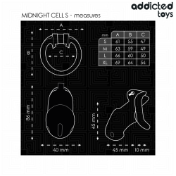 ADDICTED TOYS LOCKED - MINDNIGHT CELL PENIS CAGE GRÖSSE S – Produktansicht 5
