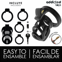 ADDICTED TOYS LOCKED - GILDEN CAGE PENISKÄFIG 8,5 CM – Produktansicht 4