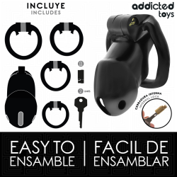 ADDICTED TOYS LOCKED - MINDNIGHT CELL PENIS CAGE GRÖSSE M – Produktansicht 4