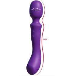 SHE.E.O - DOPPELSEITIGER VIBRATIONS-MASSAGERSTAB LILA – Produktansicht 4