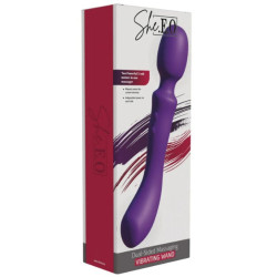 SHE.E.O - DOPPELSEITIGER VIBRATIONS-MASSAGERSTAB LILA – Produktansicht 5