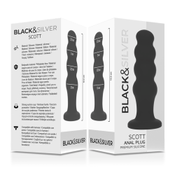 BLACK&SILVER - SCOTT PREMIUM SILIKON ANALPLUG SCHWARZ – Produktansicht 5