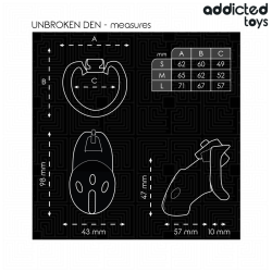 ADDICTED TOYS LOCKED - UNBROKEN DEN PENISKÄFIG 9,8 CM – Produktansicht 5