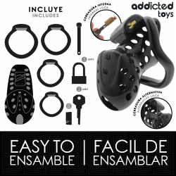 ADDICTED TOYS LOCKED - ANGEKETTETER HOHLPENISKÄFIG 10,5 CM – Produktansicht 4