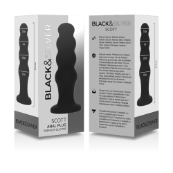 BLACK&SILVER - SCOTT PREMIUM SILIKON ANALPLUG SCHWARZ – Produktansicht 6