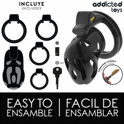 ADDICTED TOYS LOCKED - VERSIEGELTER PENISKÄFIG 8 CM – Produktansicht 4