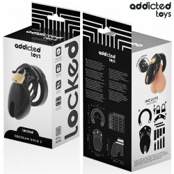 ADDICTED TOYS LOCKED - OBSIDIAN HOLD PENISKÄFIG GRÖSSE S – Produktansicht 6