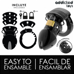 ADDICTED TOYS LOCKED - CHASTITY DEPTHS PENISKÄFIG 7,5 CM – Produktansicht 4