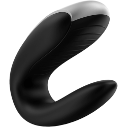 SATISFYER - DOUBLE FUN PARTNER VIBRATOR SCHWARZ – Produktansicht 5