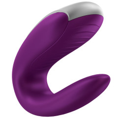 SATISFYER - DOUBLE FUN PARTNER VIBRATOR LILA – Produktansicht 7