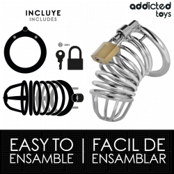 ADDICTED TOYS LOCKED - IRON CELL METALL-PENISKÄFIG 4 CM GRÖSSE S – Produktansicht 4