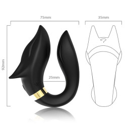 ARMONY - FOX VIBRATOR FÜR PAARE MIT FERNBEDIENUNG SCHWARZ – Produktansicht 3