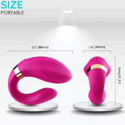 ARMONY - VIBRATOR FÜR PAARE MIT FERNBEDIENUNG FUCHSIA – Produktansicht 3