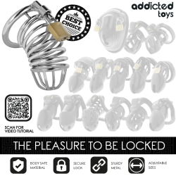 ADDICTED TOYS LOCKED - IRON CELL METALL-PENISKÄFIG 5 CM GRÖSSE L – Produktansicht 7