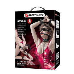 PRETTY LOVE - 8-TEILIGES BDSM-SET SCHWARZ