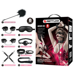 PRETTY LOVE - 8-TEILIGES BDSM-SET SCHWARZ – Produktansicht 2