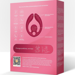 SNAIL VIBE - GIZI DUO PAARSTIMULATOR FERNBEDIENUNG BURGUND – Produktansicht 9