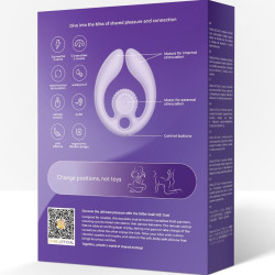 SNAIL VIBE - GIZI DUO PAARSTIMULATOR FERNBEDIENUNG LILA – Produktansicht 9