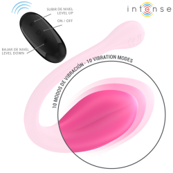 INTENSE - JANICE U VIBRATOR DOPPELSTIMULATION 10 VIBRATIONEN ROSA FERNBEDIENUNG – Produktansicht 4
