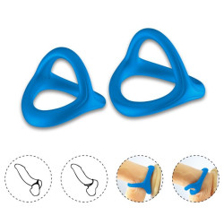 ARMONY - TRESOR DOPPELTER SILIKONRING BLAU – Produktansicht 3