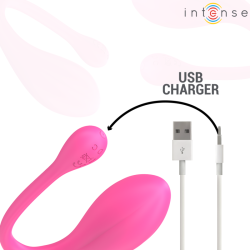 INTENSE - JANICE U VIBRATOR DOPPELSTIMULATION 10 VIBRATIONEN ROSA FERNBEDIENUNG – Produktansicht 7