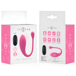 INTENSE - JANICE U VIBRATOR DOPPELSTIMULATION 10 VIBRATIONEN ROSA FERNBEDIENUNG – Produktansicht 8