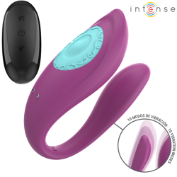 INTENSE - ANNIE U-FÖRMIGER VIBRATOR UND STIMULATOR LILA FERNBEDIENUNG – Produktansicht 2