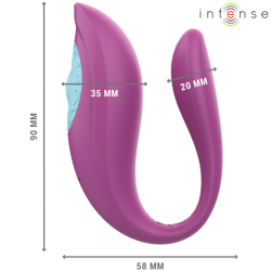 INTENSE - ANNIE U-FÖRMIGER VIBRATOR UND STIMULATOR LILA FERNBEDIENUNG – Produktansicht 4