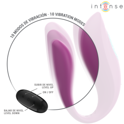 INTENSE - ANNIE U-FÖRMIGER VIBRATOR UND STIMULATOR LILA FERNBEDIENUNG – Produktansicht 5