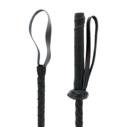 DARKNESS - LEDER-FETISCH-BDSM-PEITSCHE 60 CM – Produktansicht 2