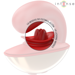 INTENSE - MARIAH VIBRATOR & STIMULATOR IN U-FORM 10 VIBRATIONEN ROT – Produktansicht 6