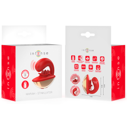 INTENSE - MARIAH VIBRATOR & STIMULATOR IN U-FORM 10 VIBRATIONEN ROT – Produktansicht 8