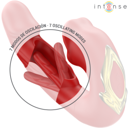 INTENSE - NATHY DOPPELVIBRATOR MIT MULTIFUNKTIONS-STIMULIERENDER MUND ROT – Produktansicht 4